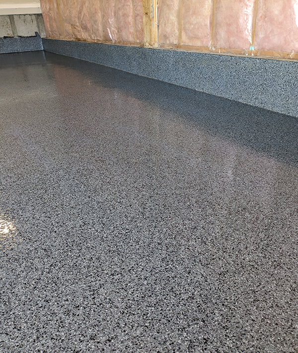 Epoxy paint chip garage
